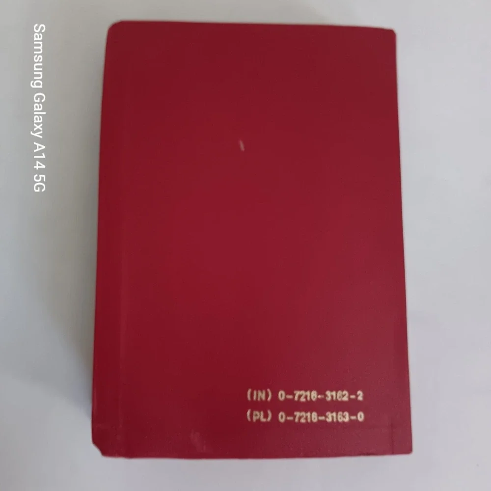 DORLAND'S Pocket Medical Dictionary 22nd Edition Red Leatherette Book 1977